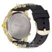 Michael Kors Full Pave Silicone Bracelet Black/Gold